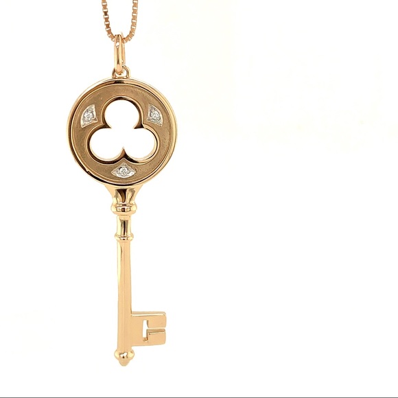 Tiffany Co Clover Key In 8k Rosegold 